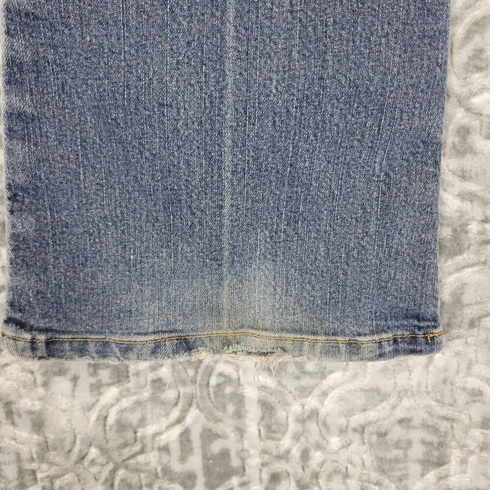Vintage American Eagle Jeans Womens 6 Blue Favorite Fit Distressed Flare Y2K